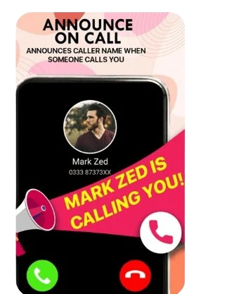 caller name announcer app for android